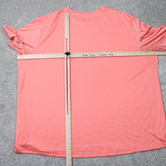 Reebok Shirt Mens 4XL XXXXL Pink Speedwick Polyester Short Sleeve Pullover - Picture 10 of 13